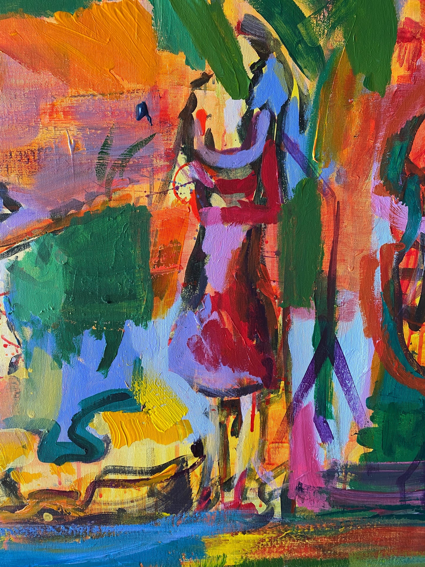 Girl from Ipanema , akryl na płótnie , 150x100cm, 2024