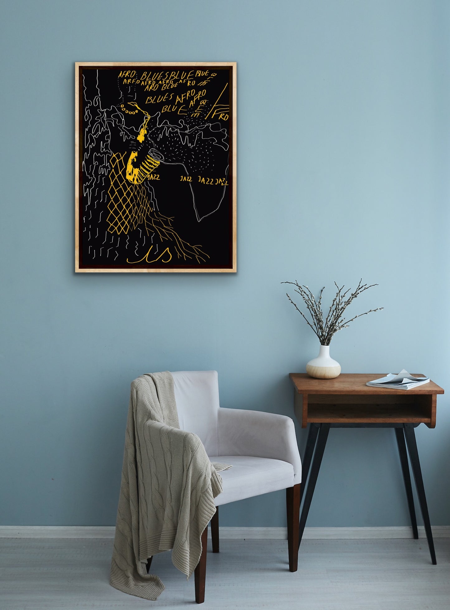 Afro blues / grafika cyfrowa