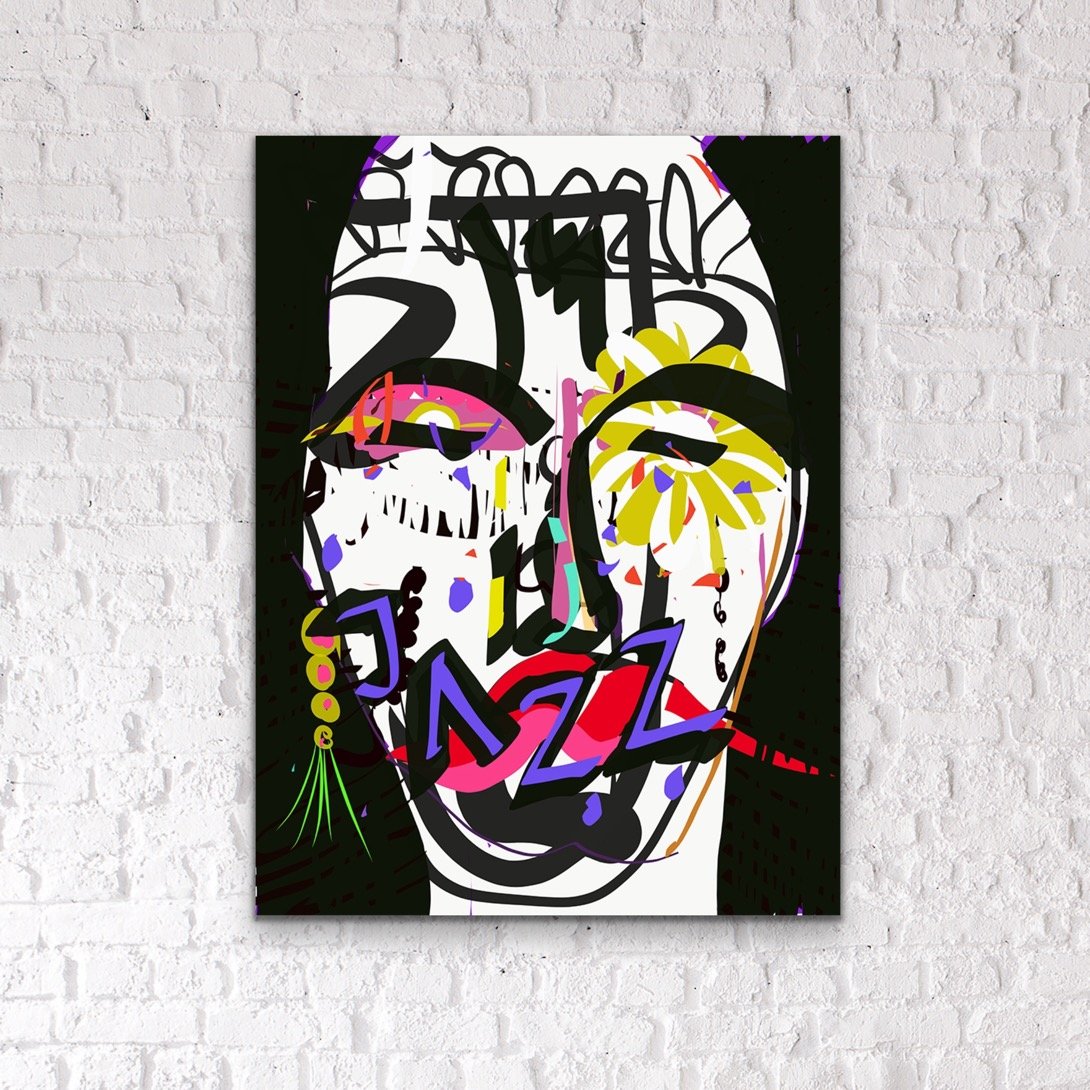 Jazz Black & Blue / zestaw 2 grafik cyfrowych