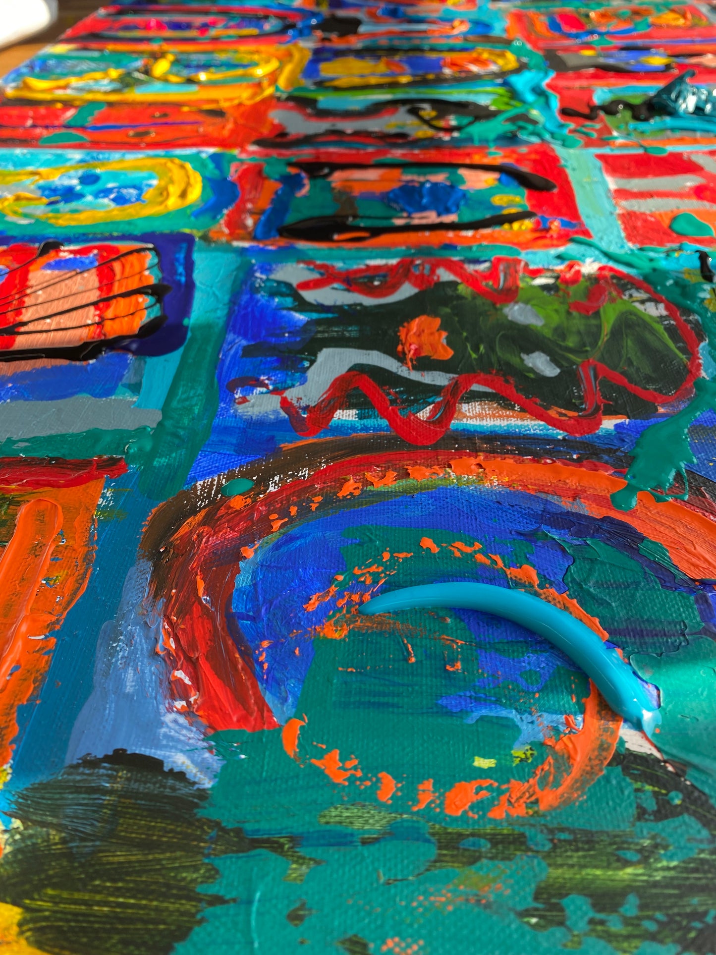 Inni, z cyklu „Ludzie” akryl na płótnie, 110x80, 2022