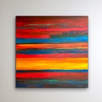 Obraz z cyklu "Trzy kolory" 120x120cm