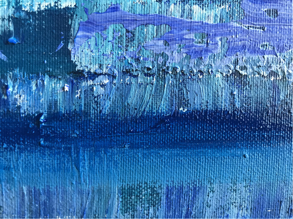 Ultramaryna, z cyklu „Struktury natury" 120 x 80 cm, 2021