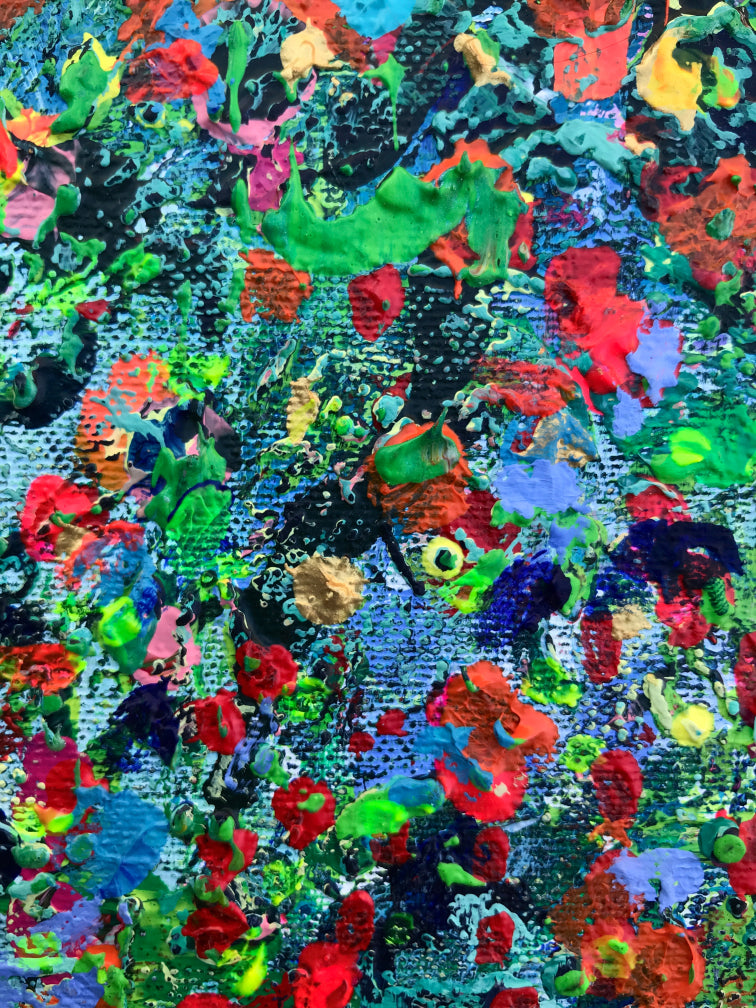 Zielony, z cyklu „Kolor to energia”, 80x80cm, 2021