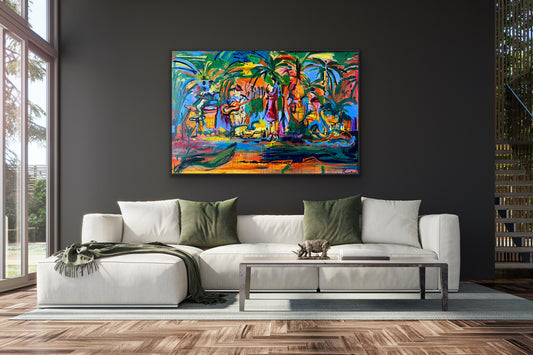 Girl from Ipanema , akryl na płótnie , 150x100cm, 2024