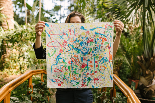 Apaszka jedwabna, 55x55cm, 2021