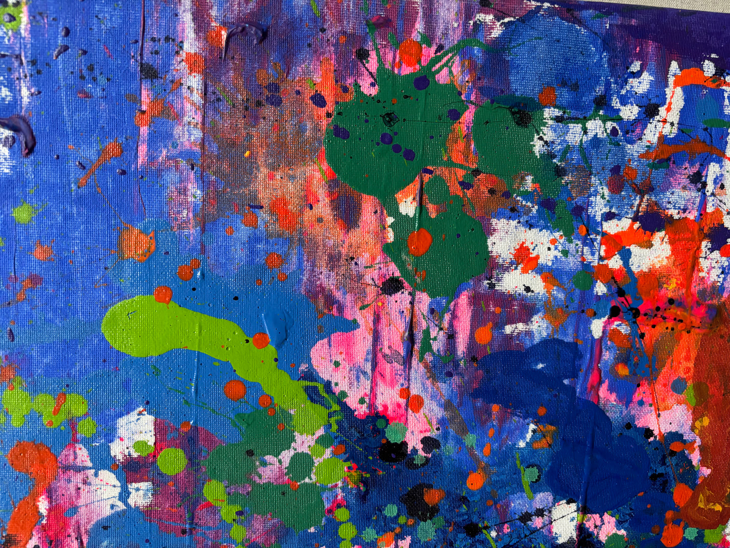 Radość, z cyklu FLOW, akryl na płótnie , 150x100cm, 2025