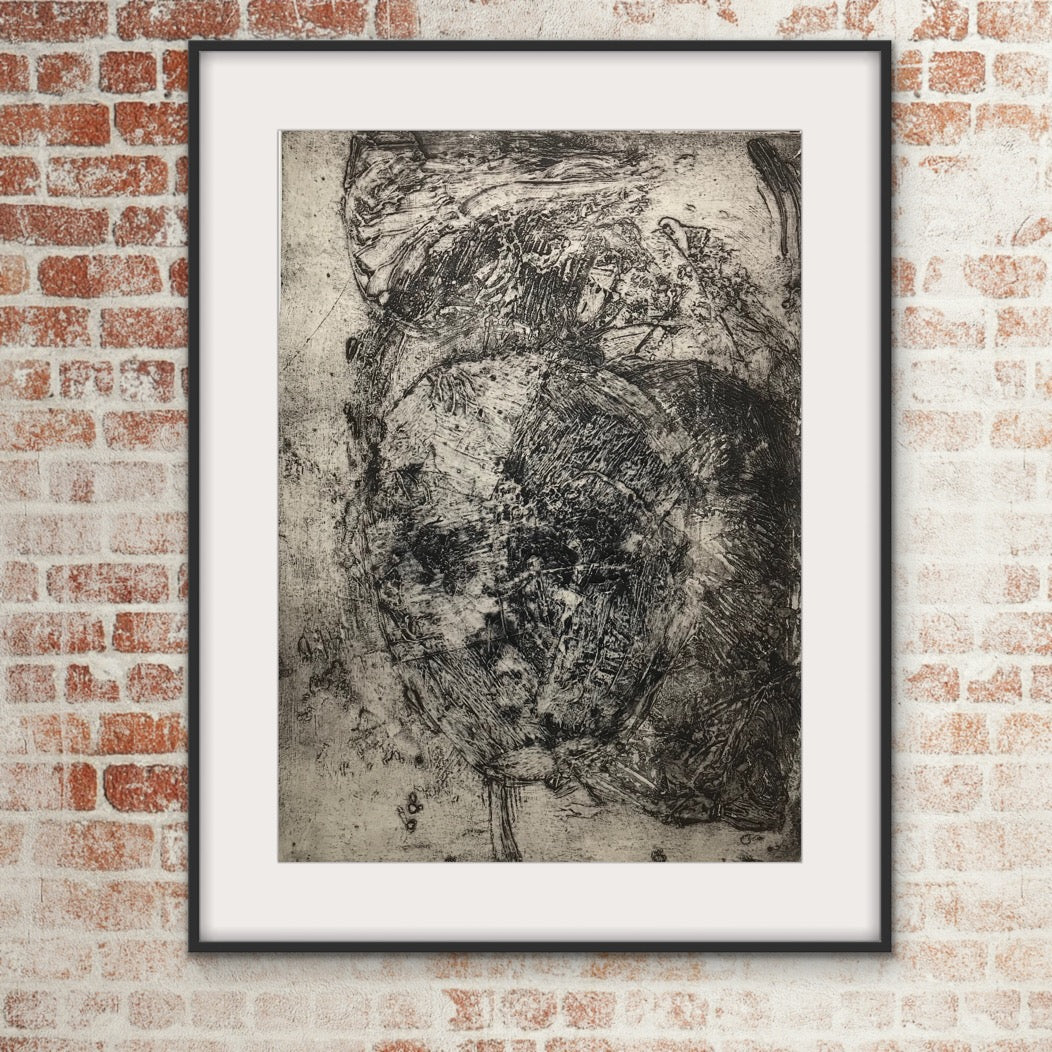 Portret organiczny II, grafika kolografia