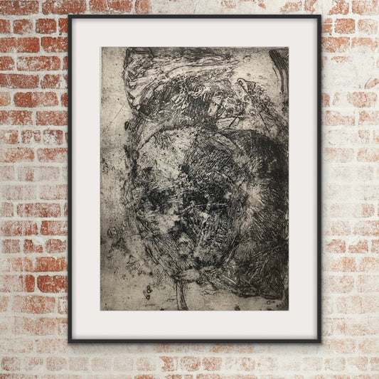 Portret organiczny II, grafika kolografia