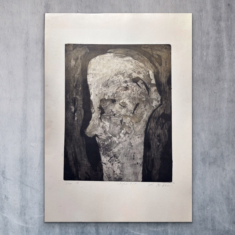 Głowa III,  grafika intaglio