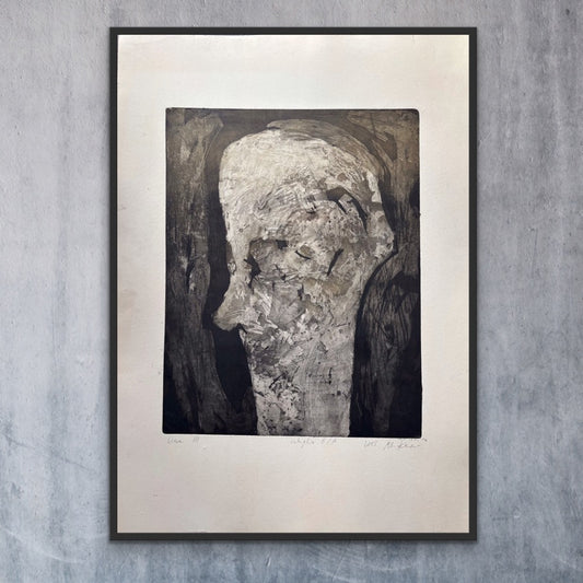 Głowa III, grafika intaglio
