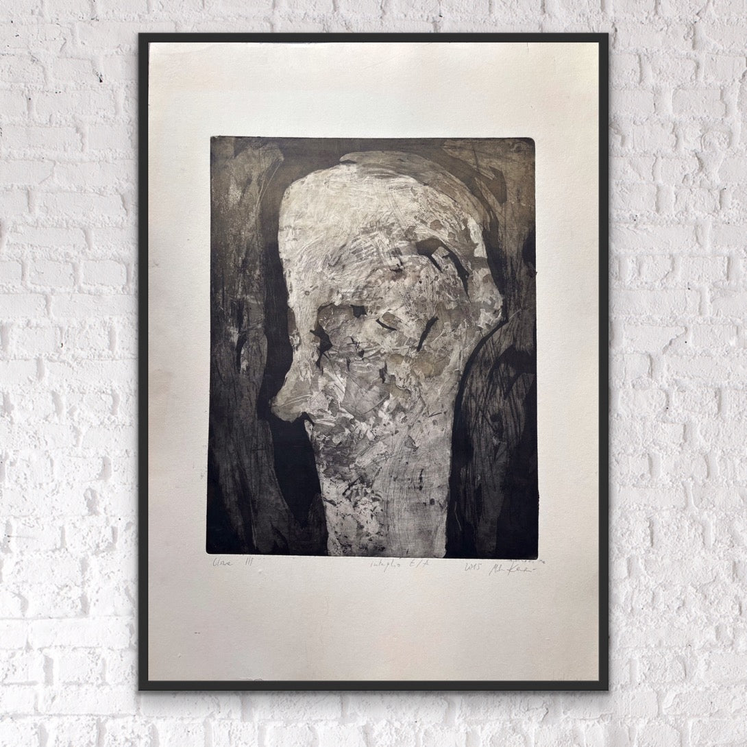 Głowa III,  grafika intaglio