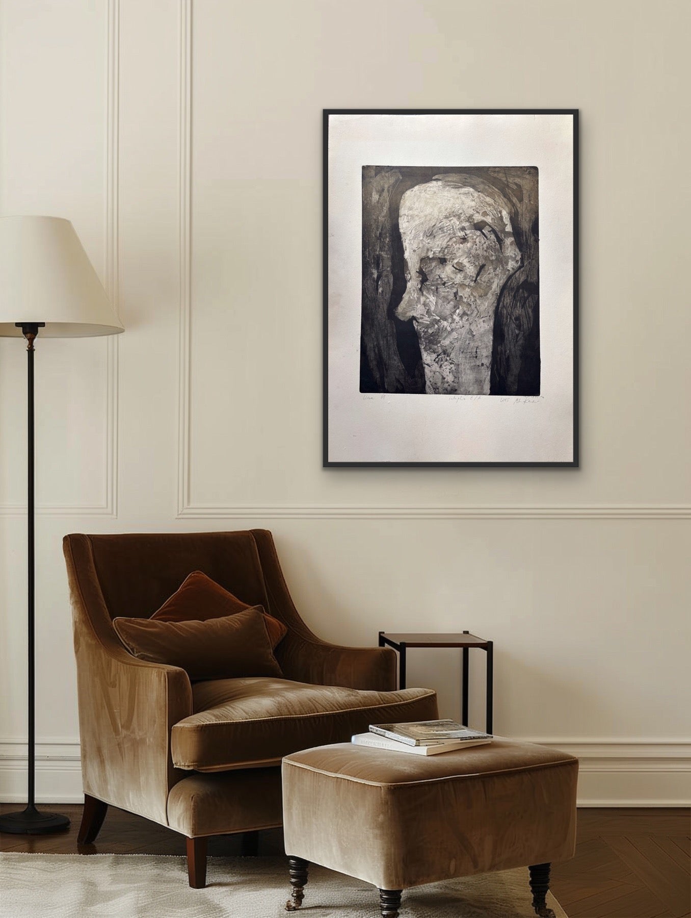 Głowa III,  grafika intaglio