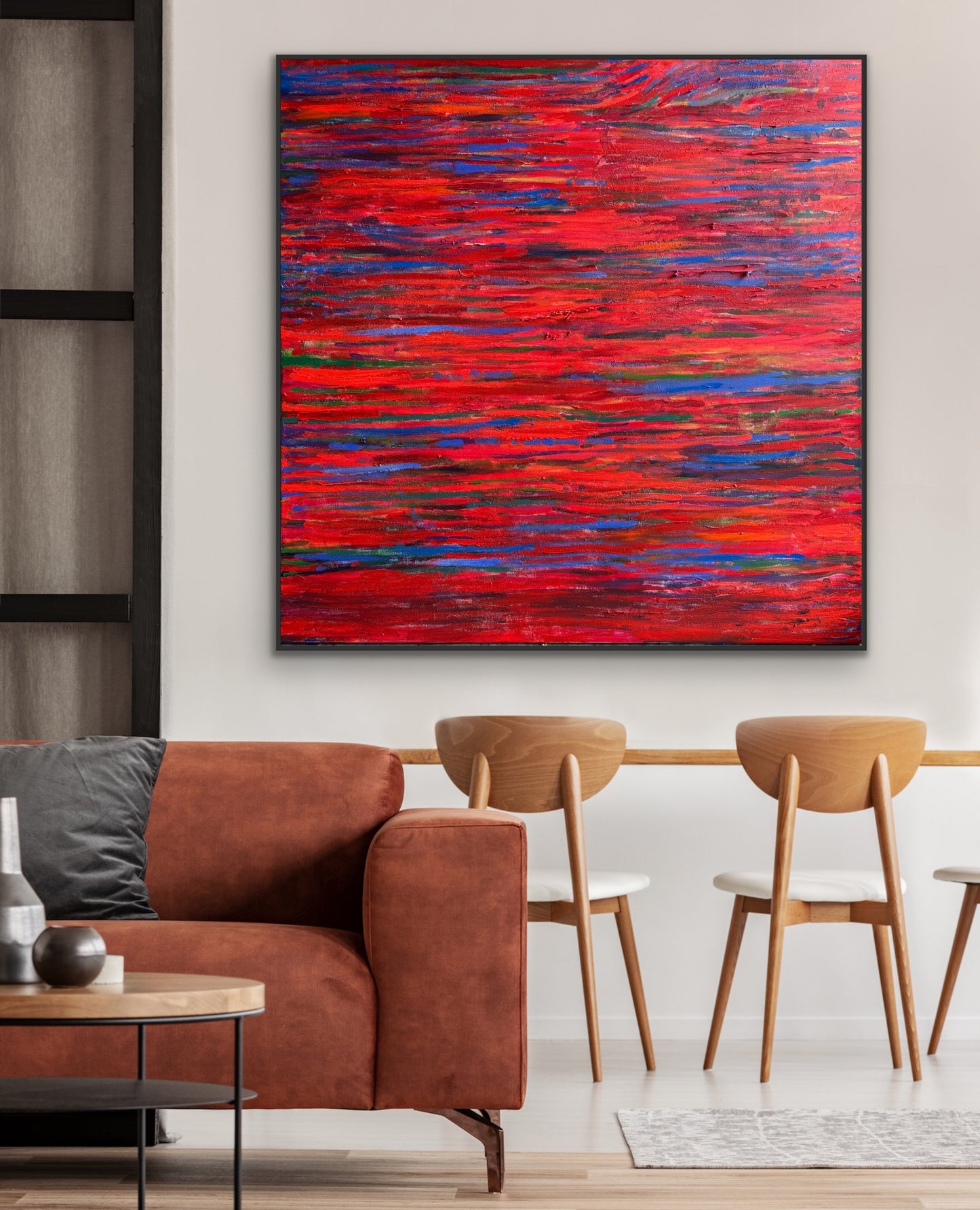 Czerwony II,  120x120cm akryl na płótnie 2026