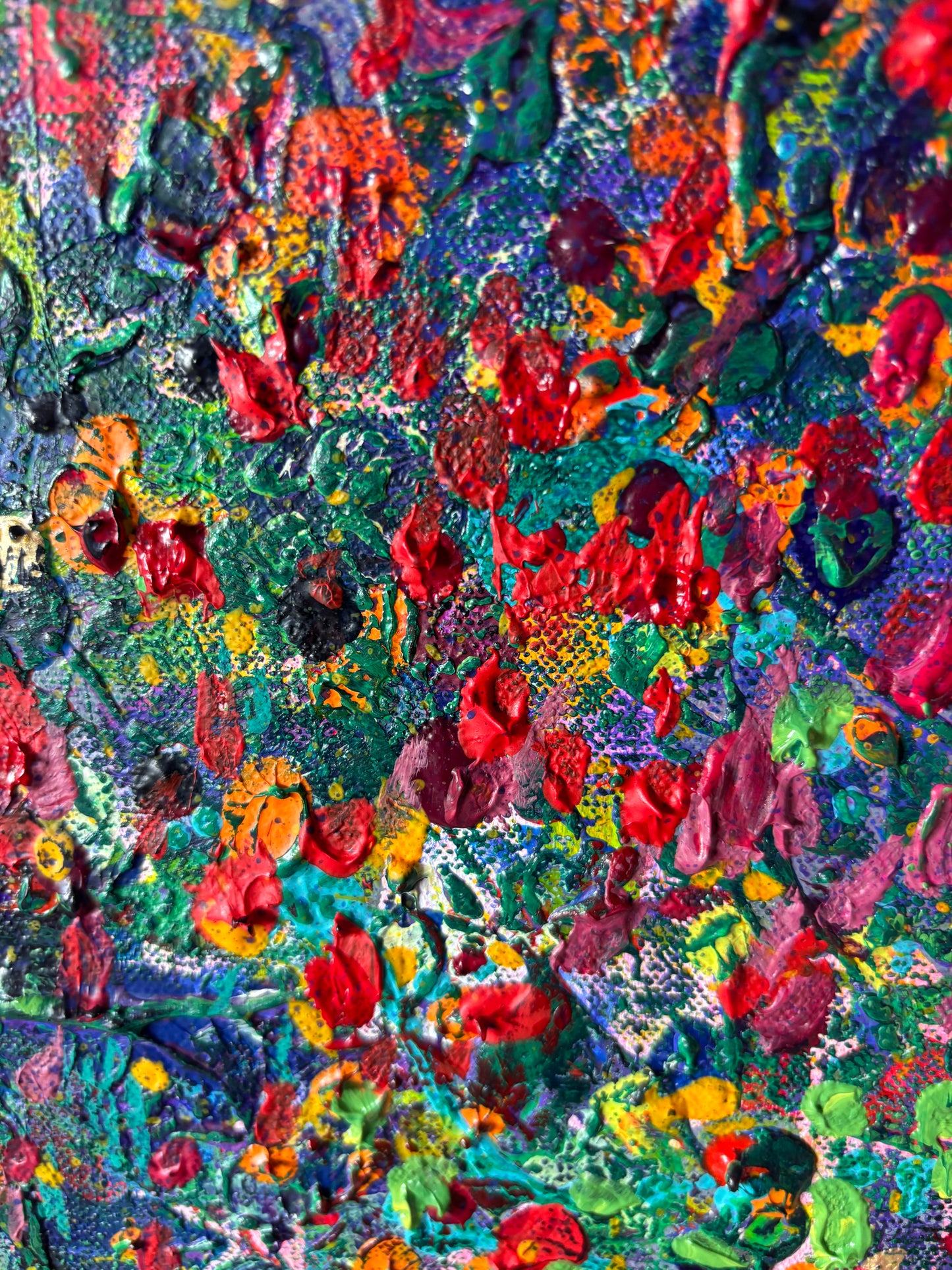 Zielony, z cyklu Rozproszenie, akryl na płótnie, 50x70cm, 2026