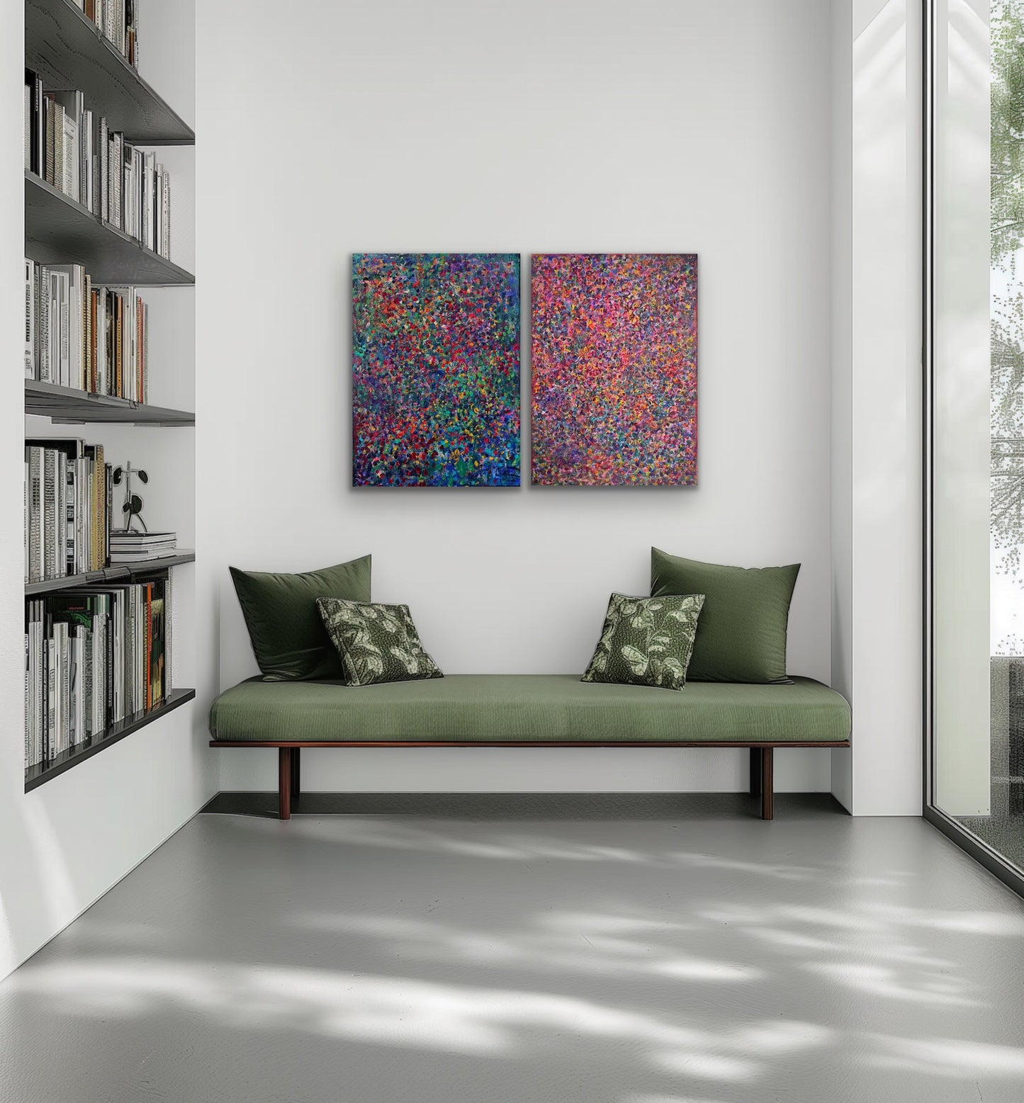 Różowy, z cyklu Rozproszenie, 50x70cm, 2026