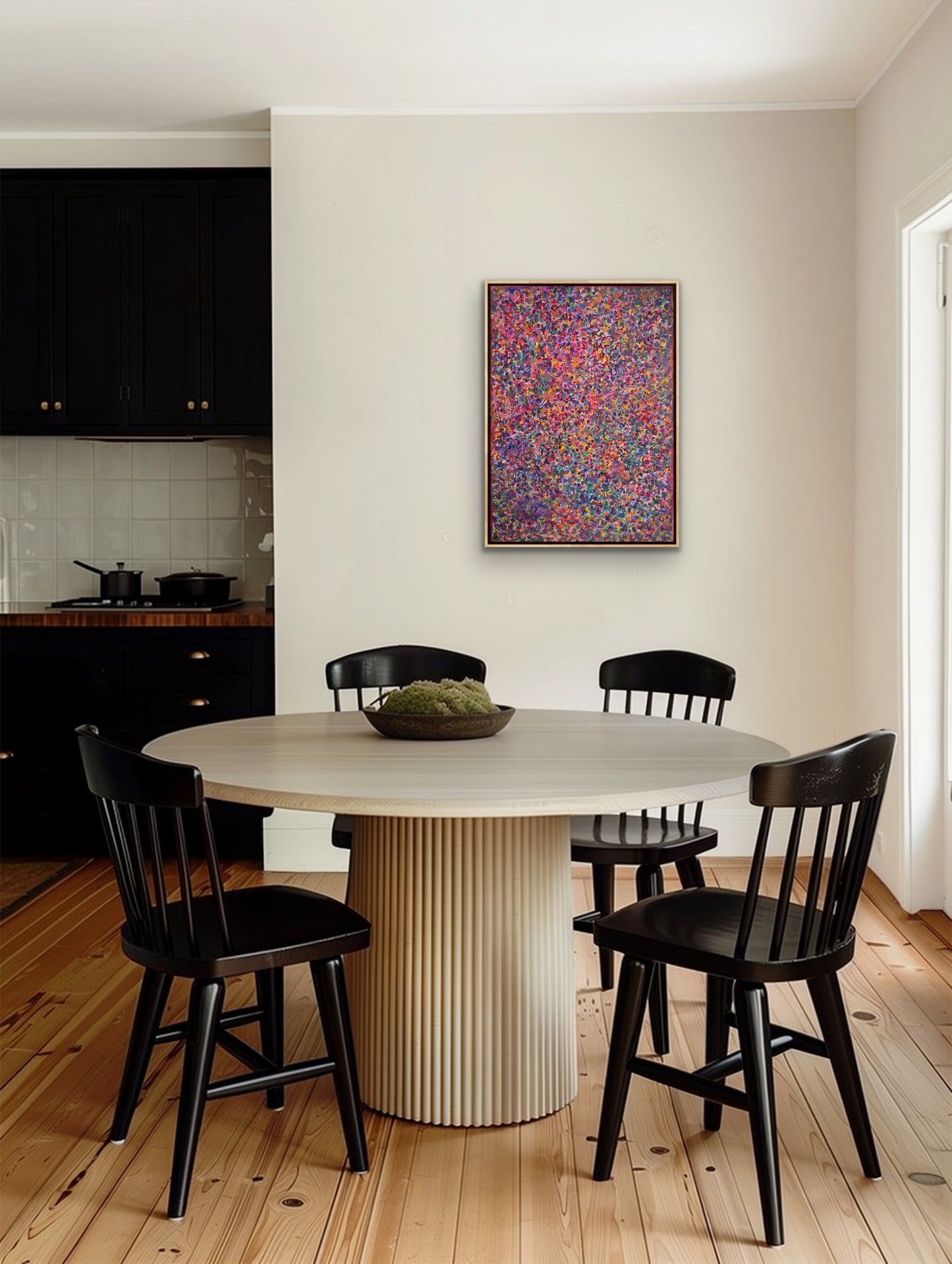 Różowy, z cyklu Rozproszenie, 50x70cm, 2026