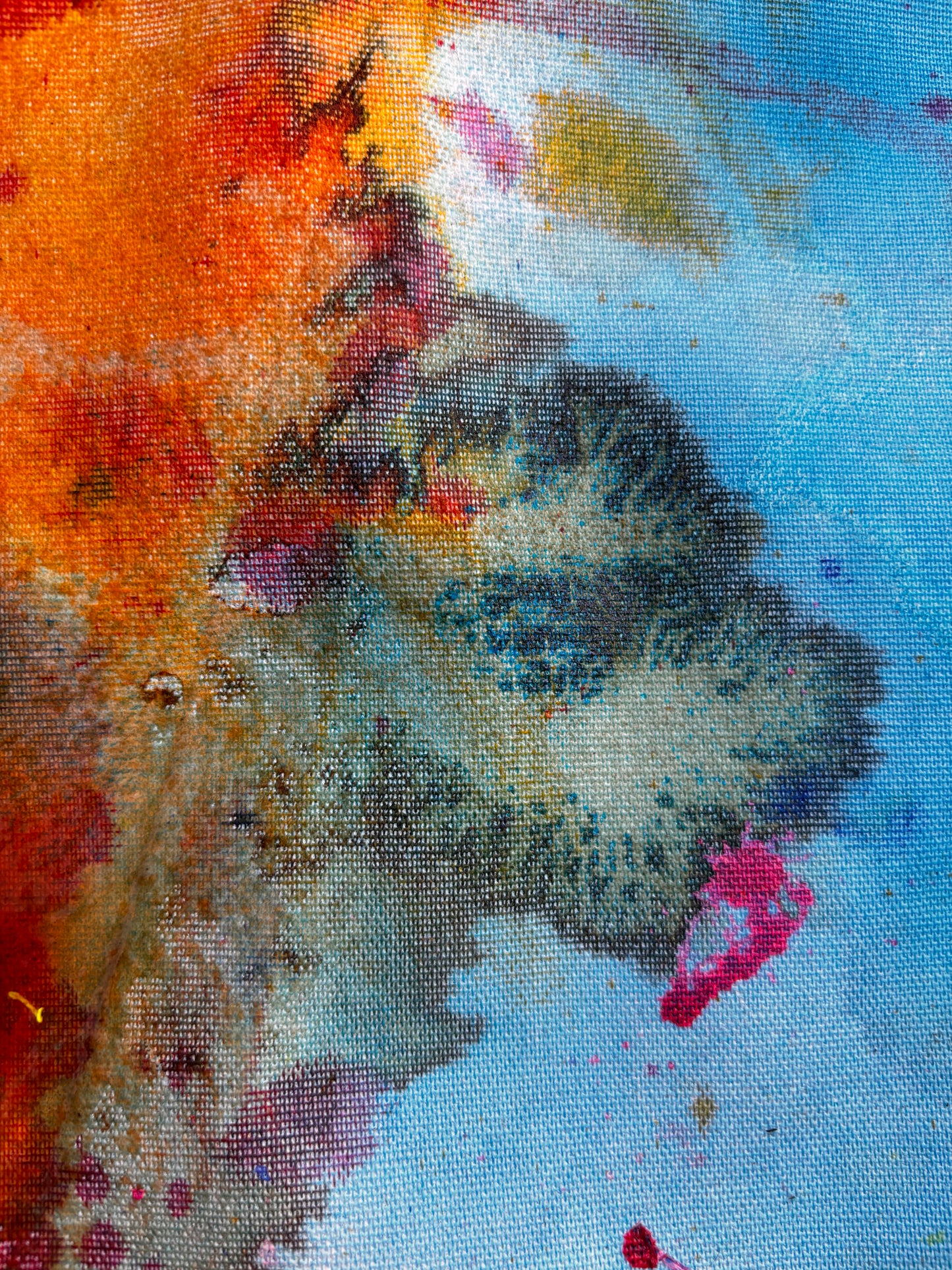 Flowers, z cyklu Flow, akryl i tusz na płótnie, 155x125cm, 2026