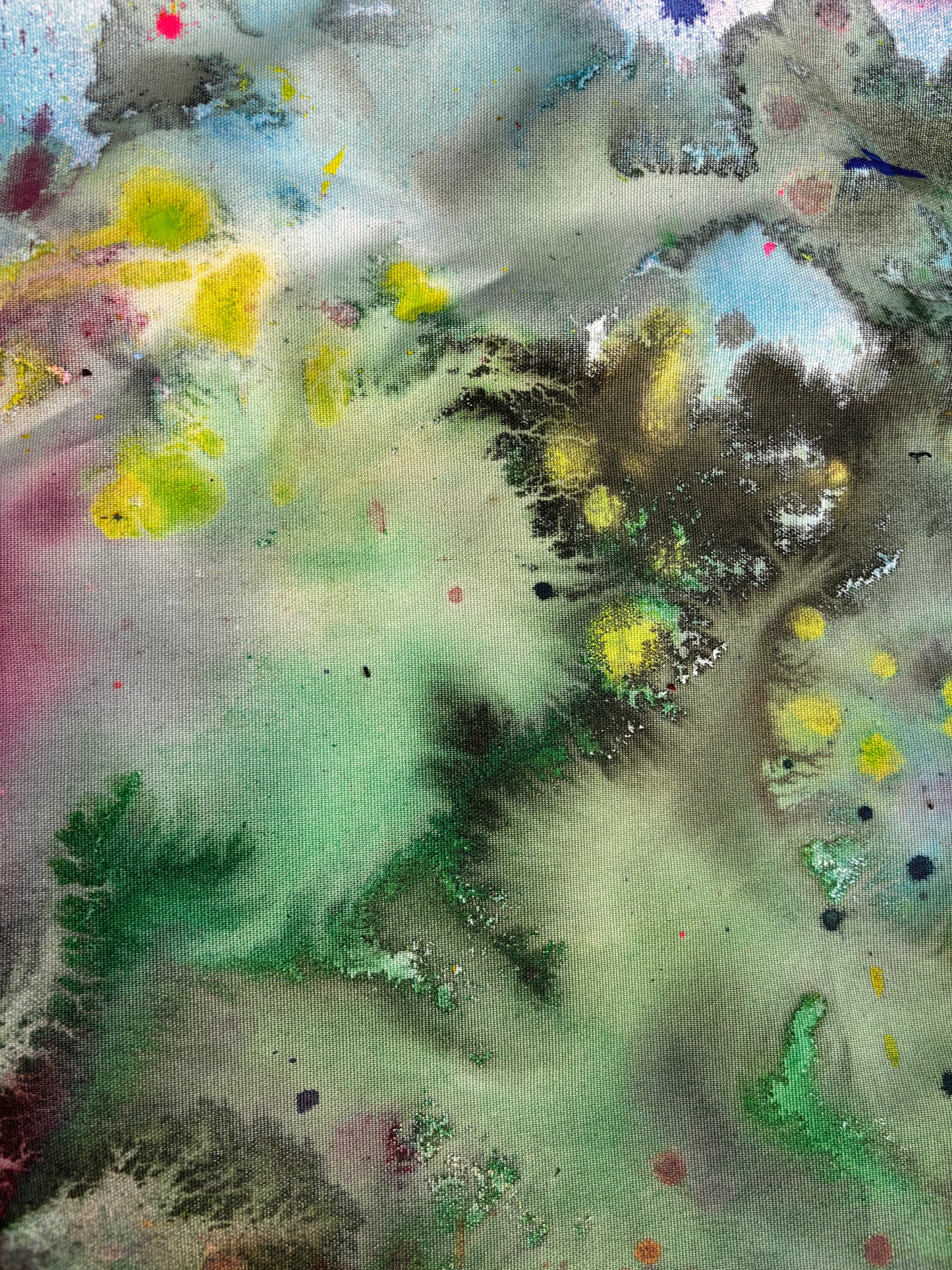 Flowers, z cyklu Flow, akryl i tusz na płótnie, 155x125cm, 2026