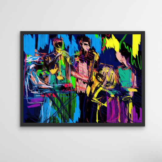 Jazzmani / grafika cyfrowa