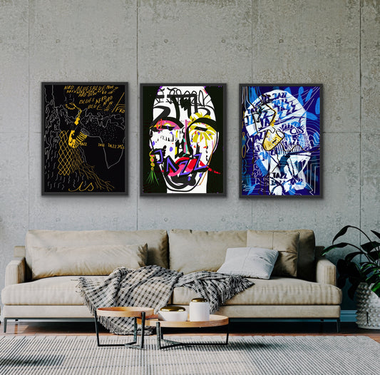 Zestaw 3 grafik cyfrowych / Jazz & Afro
